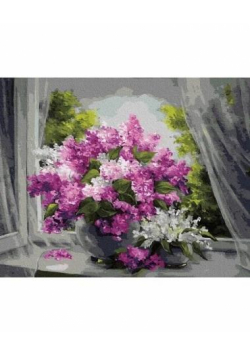 Malowanie po numerach - Bukiet lilaka 40x50cm