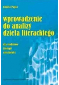 Wprowadzenie do analizy dzieła literackiego