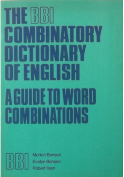 The BBI Combinatory Dictionary of English