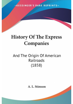 History Of The Express Companies