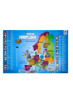 Plansza na biurko Mapa Europy 550x365 mm