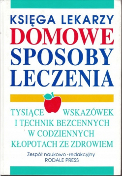Księga lekarzy Domowe sposoby leczenia