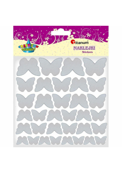 Naklejki materiałowe motyle mix 34szt