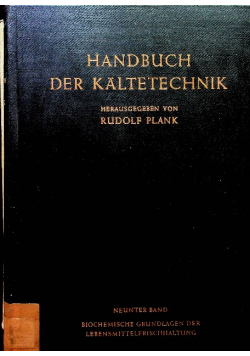 Handbuch der Kaltetechnik