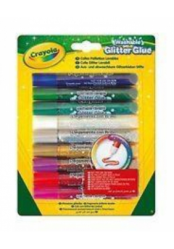 Klej brokatowy 9 kolorów CRAYOLA