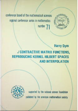 Contractive matrix functions reproducing kernel hilbert spaces and interpolation