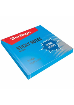 Bloczek samoprzylepny 75x75 niebieski 80K (12szt)