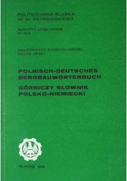 Górniczy słownik polsko niemiecki
