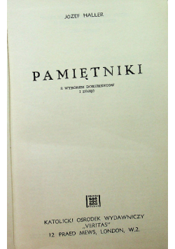 Haller Pamiętniki