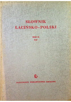 Słownik łacińsko polski Tom 2