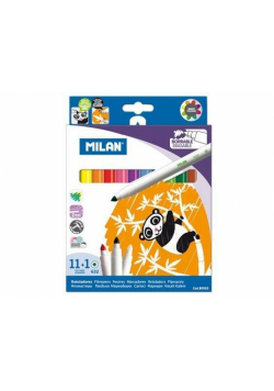 Flamastry wymazywalne 11 kolorów+1 MILAN