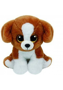 Beanie Babies Snicky - Brązowo-biały Pies 15 cm