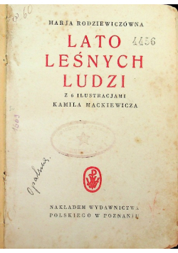 Lato leśnych ludzi ok 1927 r.