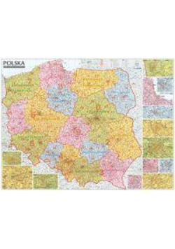 Polska. Mapa kodów pocztowych (listwa)