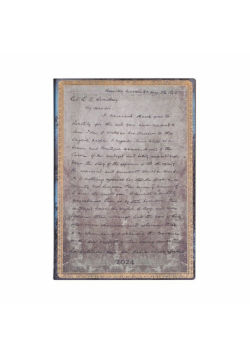 Kalendarz Paperblanks 2024 Frederick Douglass, Letter for Civil Rights Midi tygodniowy HOR Flexi
