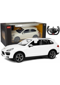 Auto R/C Porsche Cayenne Rastar 1:14 białe
