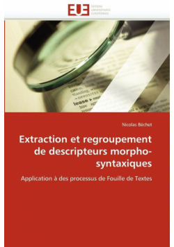 Extraction et regroupement de descripteurs morpho-syntaxiques