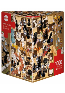 Puzzle 1000 Szalone szachy (Puzzle+plakat)