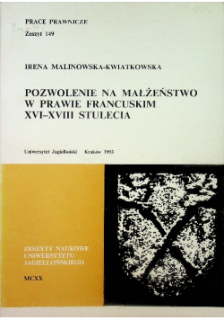 Pozwolenie na małżeństwo w prawie francuskim