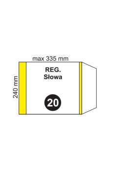 Okładka na podr regulowana NR 20 (20szt)