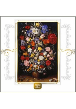 Karnet 16x16 B-2W 515 001 + koperta Kwiaty