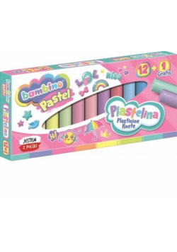 Plastelina Bambino Pastel 12+1