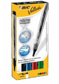 Marker Velleda Liquid Mix 4 kolory BIC