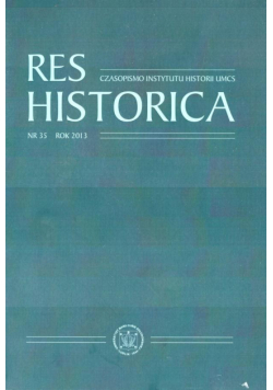 Res Historica T.35