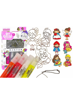 Witraże zawieszki DIY księżniczki 6szt