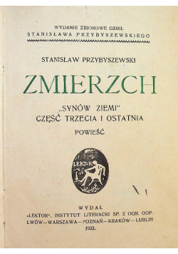 Zmierzch / Synowie ziemi 1923 r.