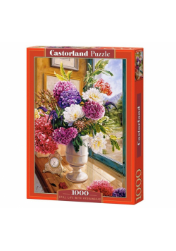 Puzzle 1000 Still life with hydrangeas CASTOR