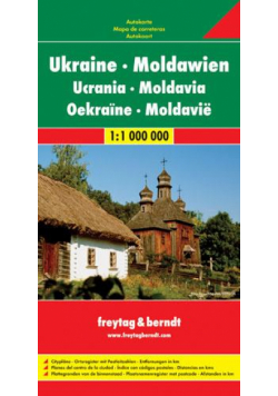 Mapa samochodowa - Ukraina, Mołdawia 1:1 000 000