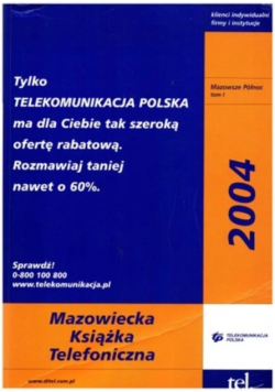 Mazowiecka książka telefoniczna 2004 Tom I
