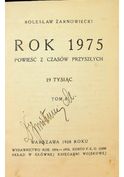 Rok 1975 tom II  1928 r.