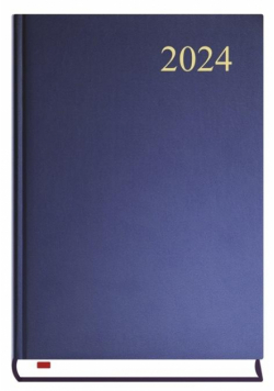 Terminarz 2024 A5 dzienny Asystent granatowy