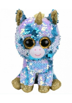 Beanie Boos Pixie - cekinowy Jednorożec biały 42cm