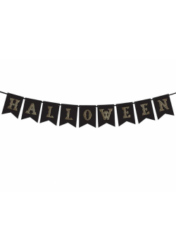 Baner Halloween czarny 20x175cm