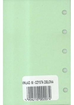 Wkład do organizera M Czysta zielona ANTRA
