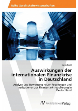 Auswirkungen der internationalen Finanzkrise in Deutschland