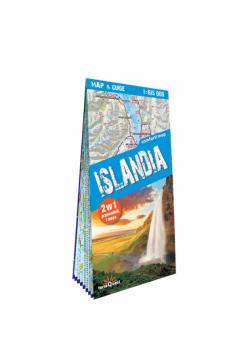 Islandia laminowany 2w1: przewodnik i mapa