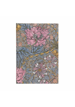 Notatnik w linie, Paperblanks  Morris Pink Honeysuckle Midi