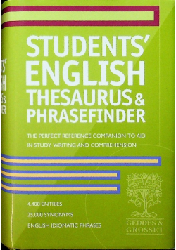 Students english thesaurus & phrasefinder