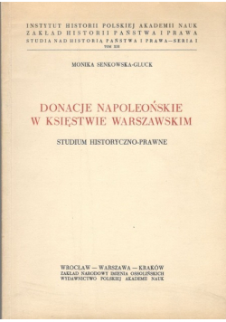 Donacje napoleońskie w Księstwie Warszawskim