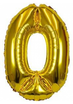Balon foliowy XXL 0 złoty 61cm