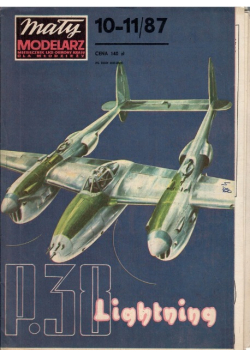 Mały modelarz nr 10 - 11 P - 38 Lockheed Lightning