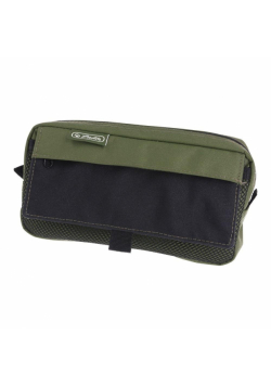 Piórnik kosmetyczka 2 kieszenie olive/black