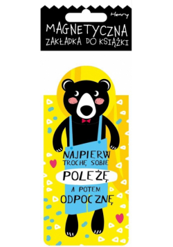 Zakładka magnetyczna - Misiek poleżę