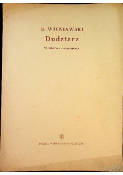 Dudziarz na skrzypce z fortepianem