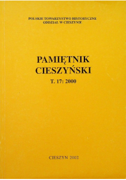Pamiętnik cieszyński tom 2017