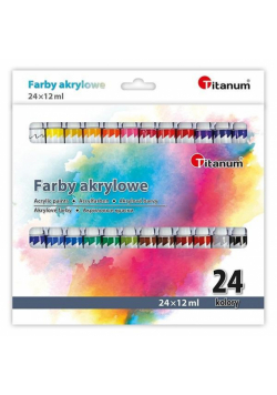 Farby akrylowe 24 kolory